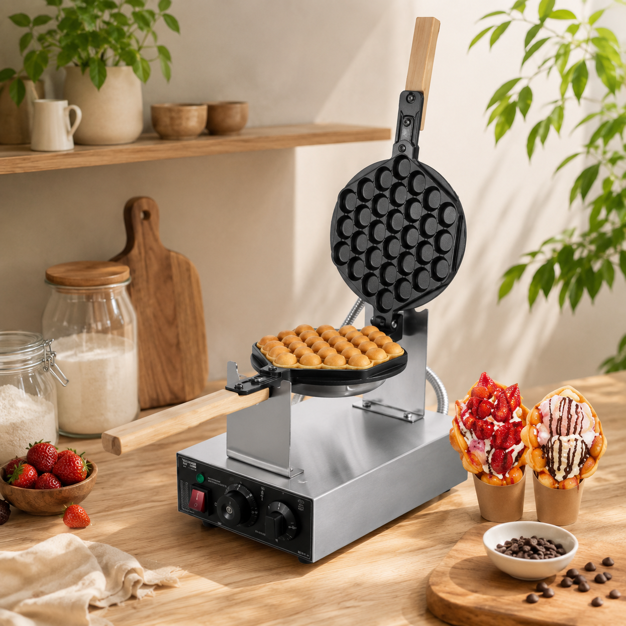 JuumWaffle – Machine à Gaufres Bubble 1400W
