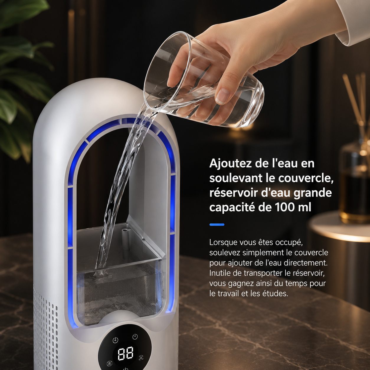 Ventilateur Humidificateur LED SmartCool