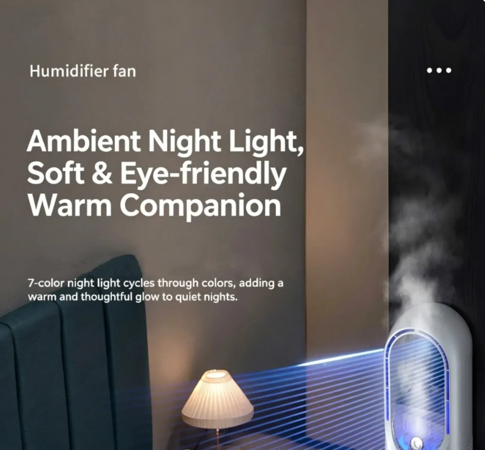 Ventilateur Humidificateur LED SmartCool