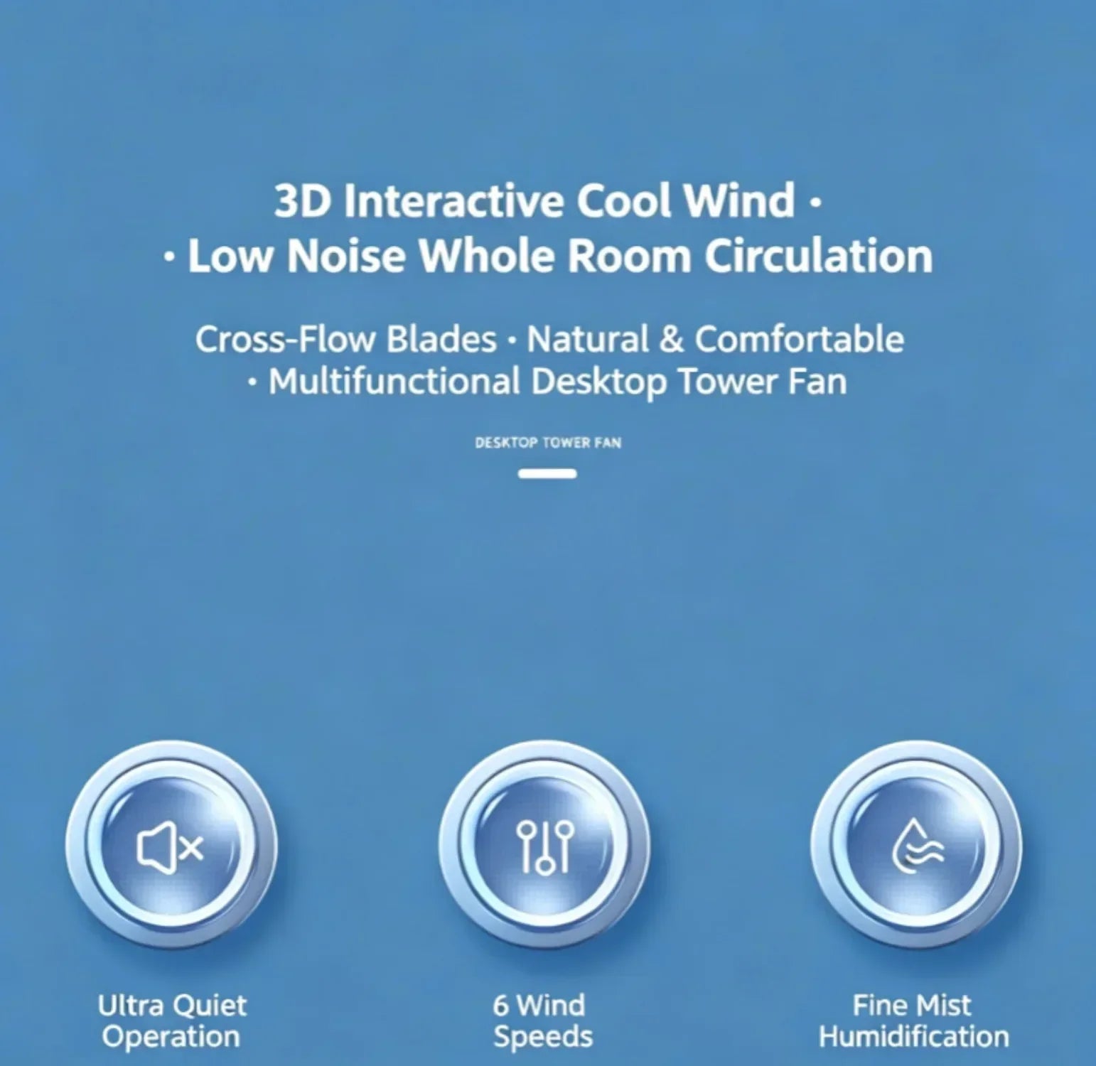 Ventilateur Humidificateur LED SmartCool