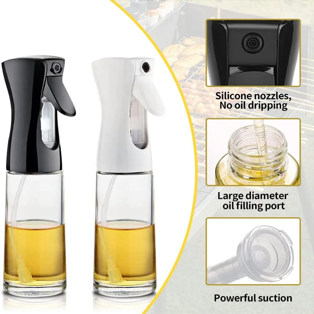 Vaporisateur d'huile NOIR pour la cuisson