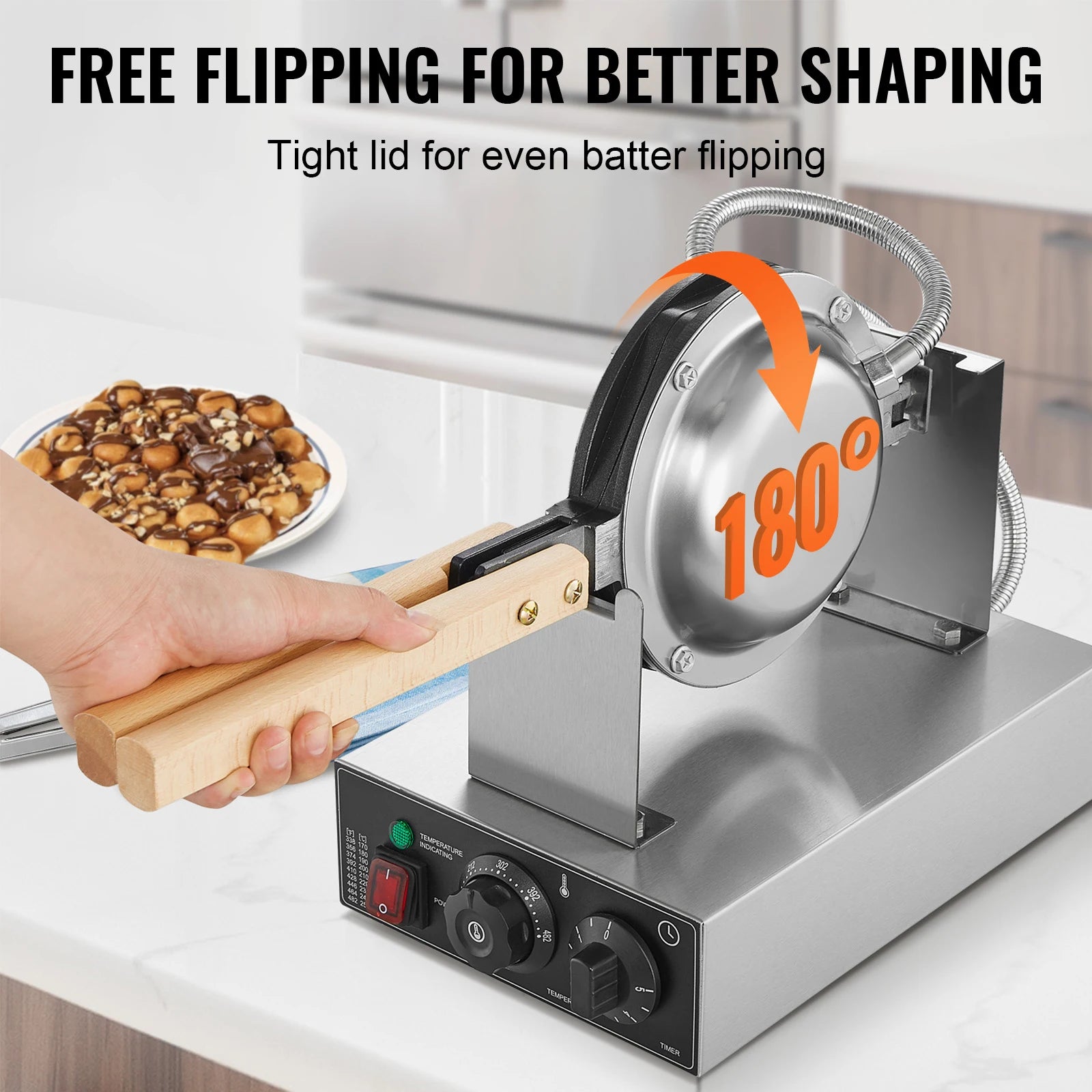 JuumWaffle – Machine à Gaufres Bubble 1400W
