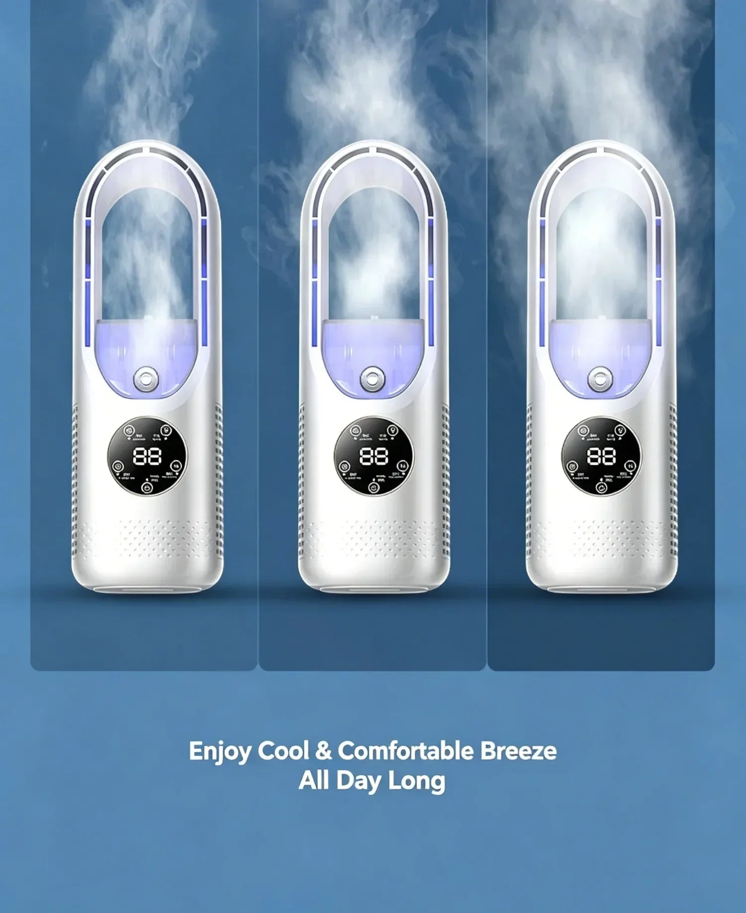 Ventilateur Humidificateur LED SmartCool