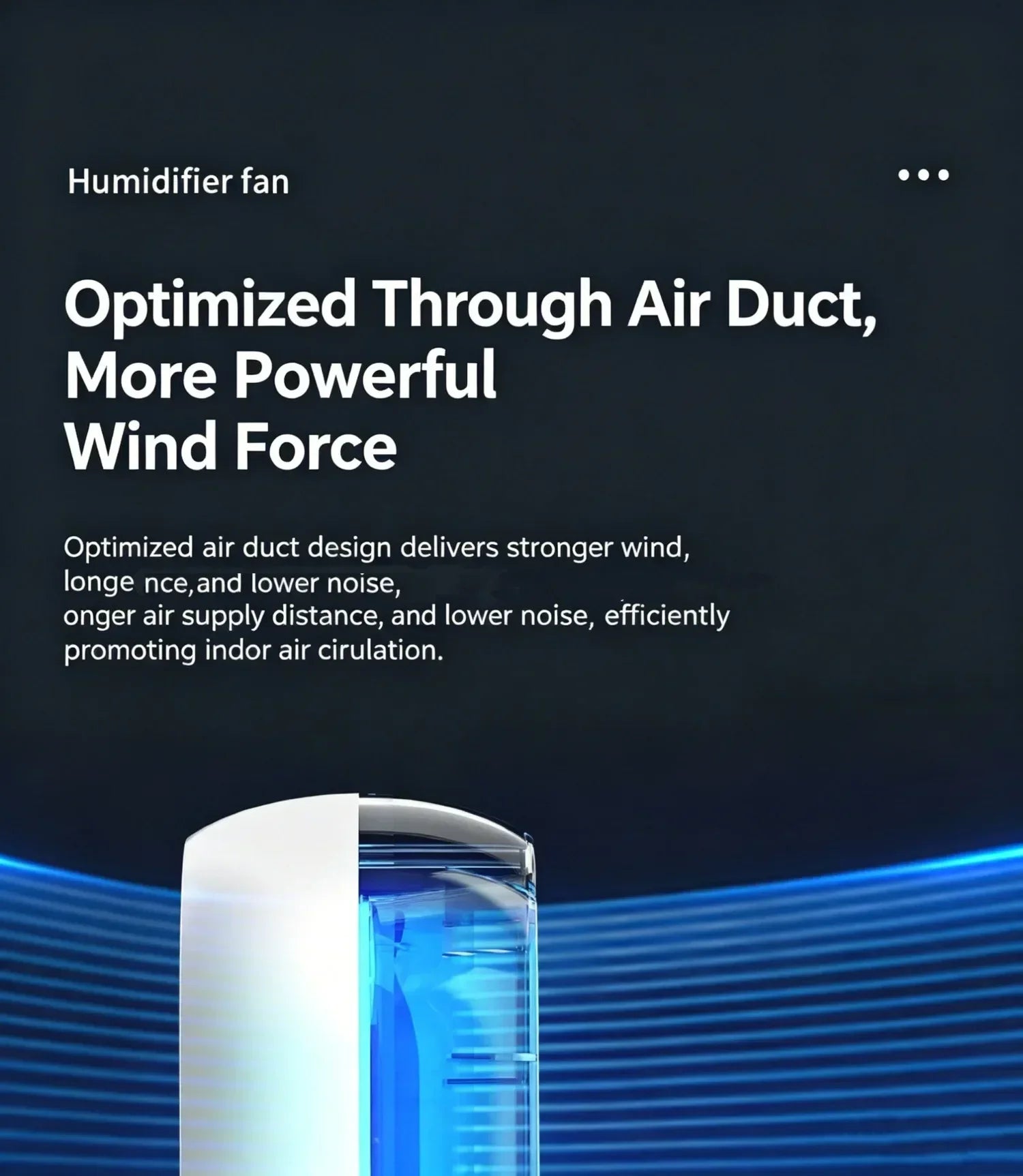 Ventilateur Humidificateur LED SmartCool