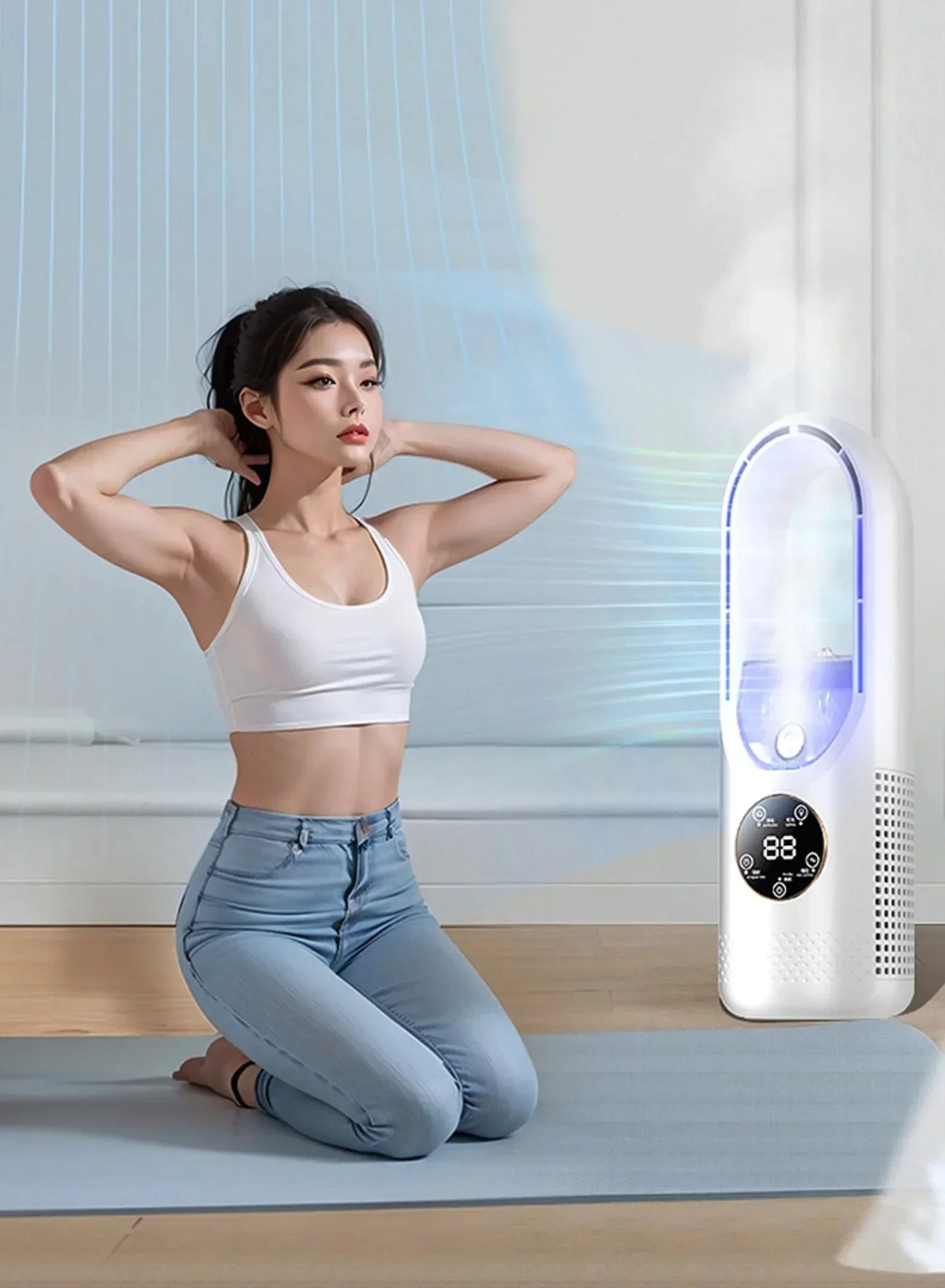 Ventilateur Humidificateur LED SmartCool