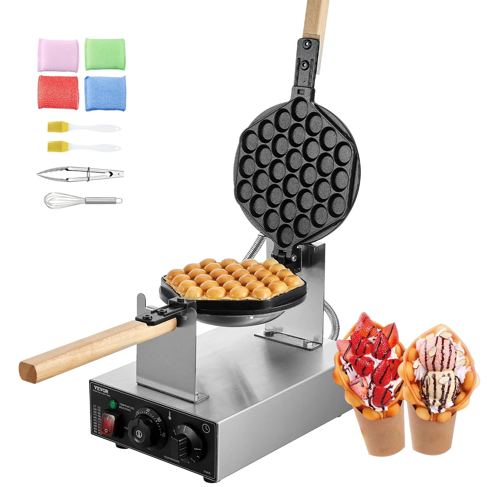 JuumWaffle – Machine à Gaufres Bubble 1400W