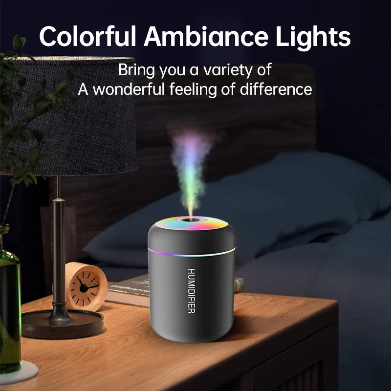Humidificateur d'Air USB avec Veilleuse RGB