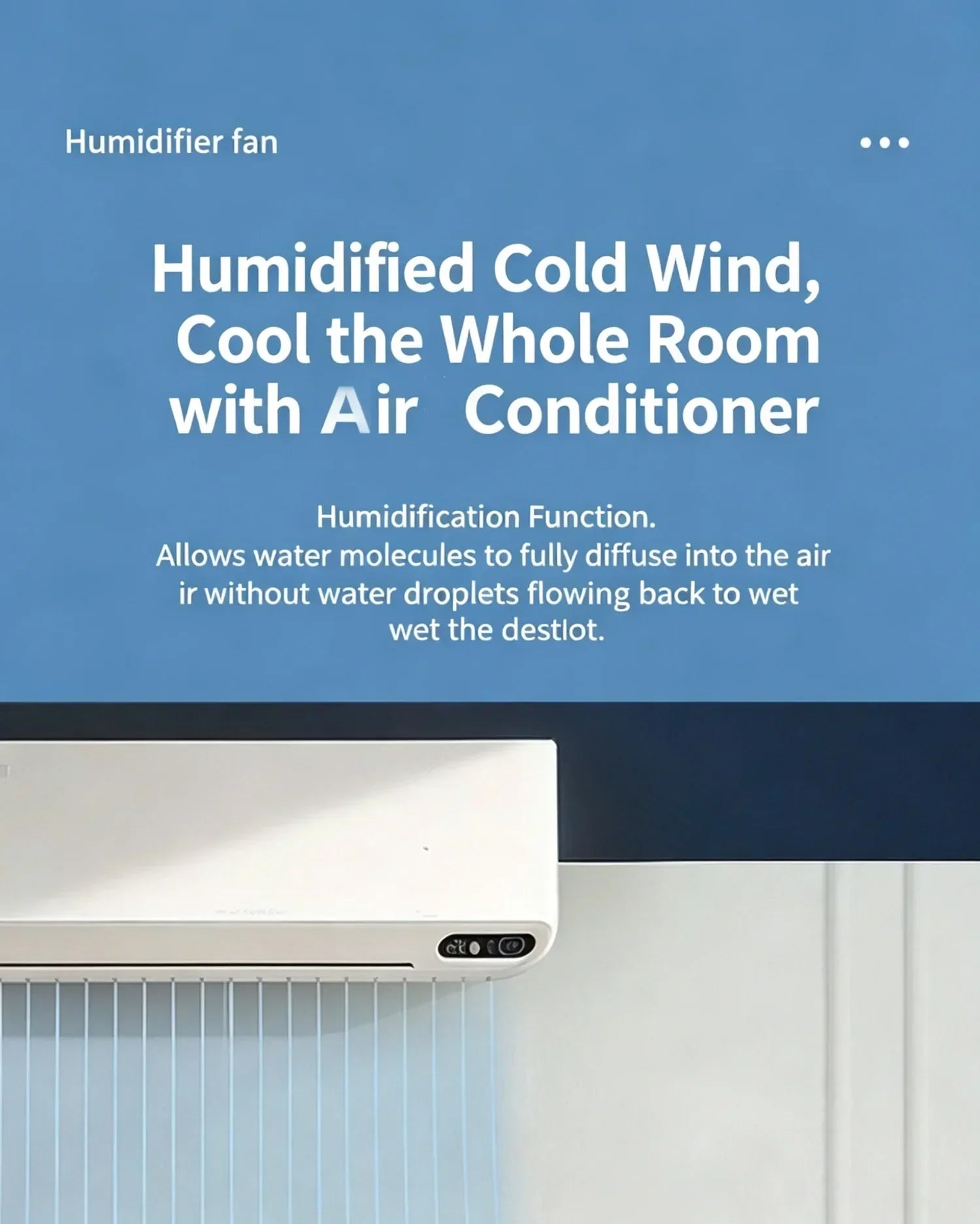 Ventilateur Humidificateur LED SmartCool